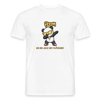 BOOM ICH GEHE JETZT ZUR SCHULE, EINSCHULUNG, GELB - Männer T-Shirt - Weiß - Vorne - AI Model Male 178 dark (178cm)