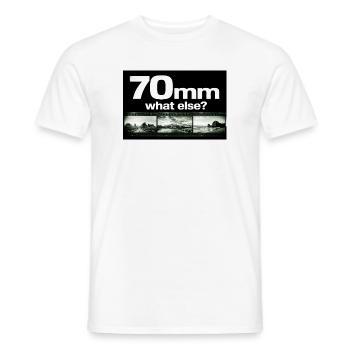 70mm Was sonst Landschaftsfilm - Männer T-Shirt - Weiß - Vorne - AI Model Male 178 dark (178cm)