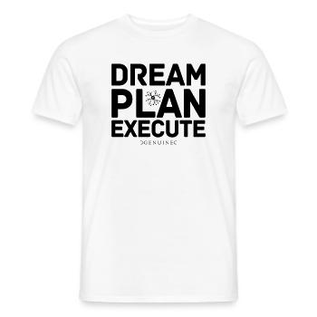 Traumplan Ausführen - Männer T-Shirt - Weiß - Vorne - AI Model Male 178 dark (178cm)