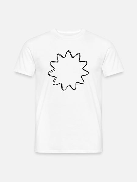 Siegel handgezeichnet - Männer T-Shirt - Weiß