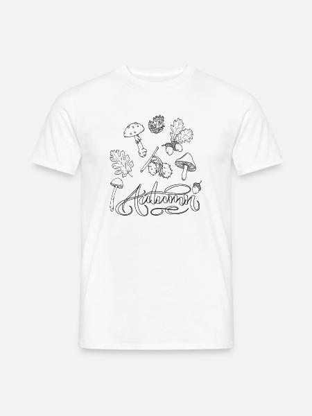 Autumn - Männer T-Shirt - Weiß