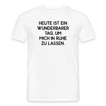 Lass mich in Ruhe - Männer T-Shirt - Weiß - Vorne - AI Model Male 178 dark (178cm)