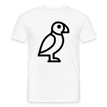 Papageitaucher-Seevogel - Männer T-Shirt - Weiß - Vorne - AI Model Male 178 dark (178cm)