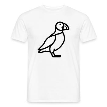 Papageitaucher-Seevogel - Männer T-Shirt - Weiß - Vorne - AI Model Male 178 dark (178cm)