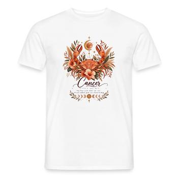 Krebs Tierkreis Terrakotta Botanische Astrologie Boho - Männer T-Shirt - Weiß - Vorne - AI Model Male 178 dark (178cm)