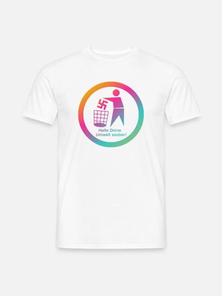 Zeichen setzen Gegen Rechts. Gegen Nazis. - Männer T-Shirt - Weiß