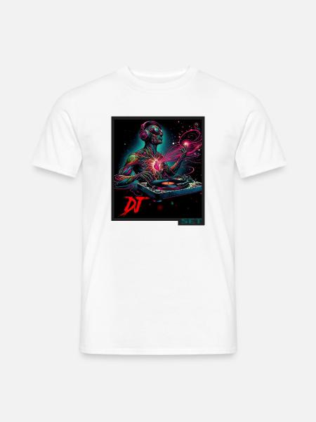 Dj - Männer T-Shirt - Weiß