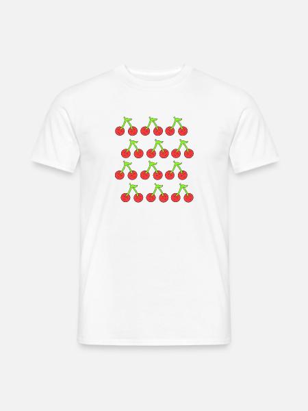 Niedliche Kirschgesichter - Männer T-Shirt - Weiß