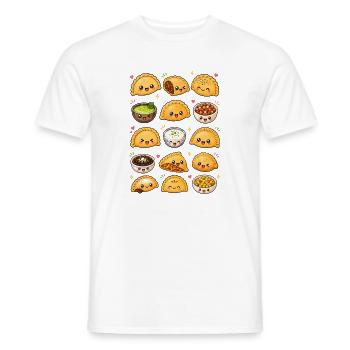 Kawaii Empanadas | Teigtaschen & Snacks - Männer T-Shirt - Weiß - Vorne - AI Model Male 178 dark (178cm)