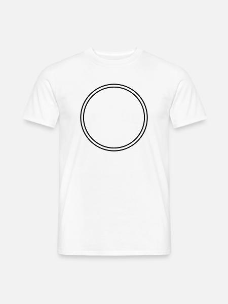 Kreis - Männer T-Shirt - Weiß