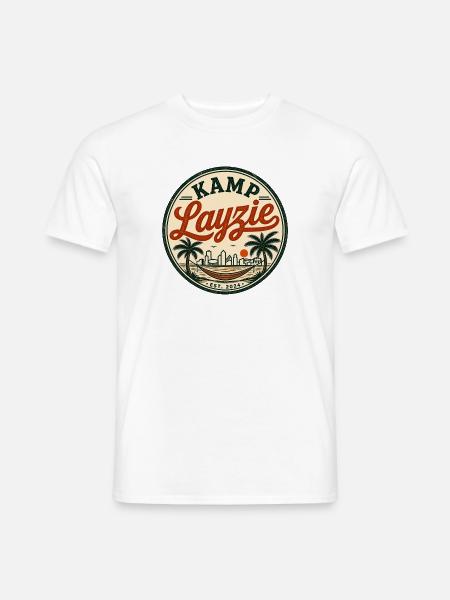 CAMP LAYZIE - Männer T-Shirt - Weiß