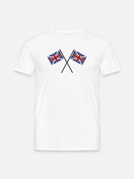Flagge Großbritanniens - Männer T-Shirt - Weiß