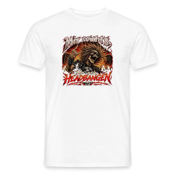 Mir reicht's, ich geh headbangen - Männer T-Shirt - Weiß - Vorne - AI Model Male 178 dark (178cm)
