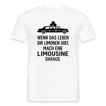 Wenn das Leben dir Zitronen Limonen gibt - Männer T-Shirt - Weiß - Vorne - AI Model Male 178 dark (178cm)