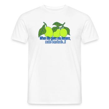 LIMONADE - Männer T-Shirt - Weiß - Vorne - AI Model Male 178 dark (178cm)