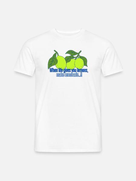 LIMONADE - Männer T-Shirt - Weiß