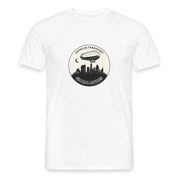 Vintage Zeppelin Transport Aviation Abzeichen - Männer T-Shirt - Weiß - Vorne - AI Model Male 178 dark (178cm)