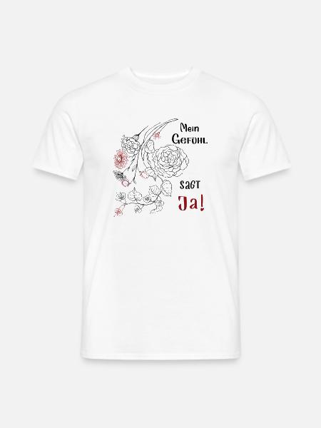 Blumenranke - Männer T-Shirt - Weiß