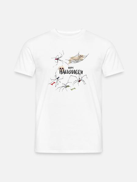 Happy Halloween - Männer T-Shirt - Weiß