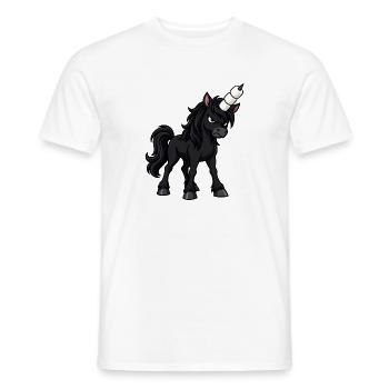 Einhornhorn aus gestapelten Marshmallows - Männer T-Shirt - Weiß - Vorne - AI Model Male 178 dark (178cm)