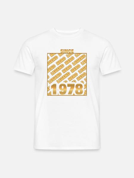 Hero 1978 - Männer T-Shirt - Weiß