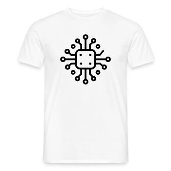 Elektronische Leiterplatten - Männer T-Shirt - Weiß - Vorne - AI Model Male 178 dark (178cm)