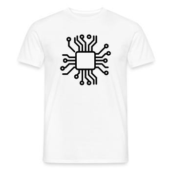 Elektronische Leiterplatten - Männer T-Shirt - Weiß - Vorne - AI Model Male 178 dark (178cm)