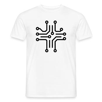 Elektronische Leiterplatten - Männer T-Shirt - Weiß - Vorne - AI Model Male 178 dark (178cm)