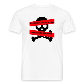 SCHUBLADEN SIND FÜR SOCKEN, TOLERANZ MENSCHENRECHT - Männer T-Shirt - Weiß - Vorne - AI Model Male 178 dark (178cm)