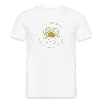 Lake Ontario Die Großen Seen Sonnenuntergang Immer und - Männer T-Shirt - Weiß - Vorne - AI Model Male 178 dark (178cm)