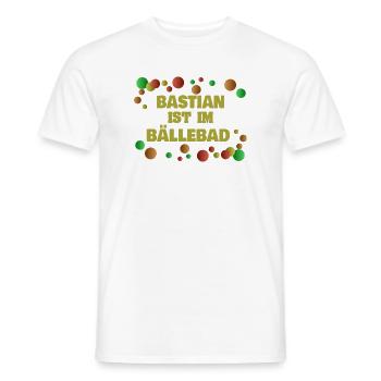 Geschenk für Ba - Männer T-Shirt - Weiß - Vorne - AI Model Male 178 dark (178cm)
