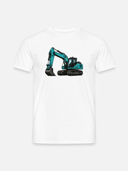 Teal Bagger Illustration - Männer T-Shirt - Weiß