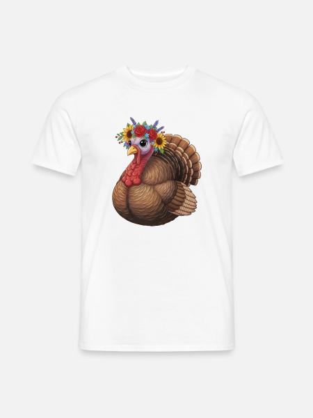 Truthahn - Männer T-Shirt - Weiß