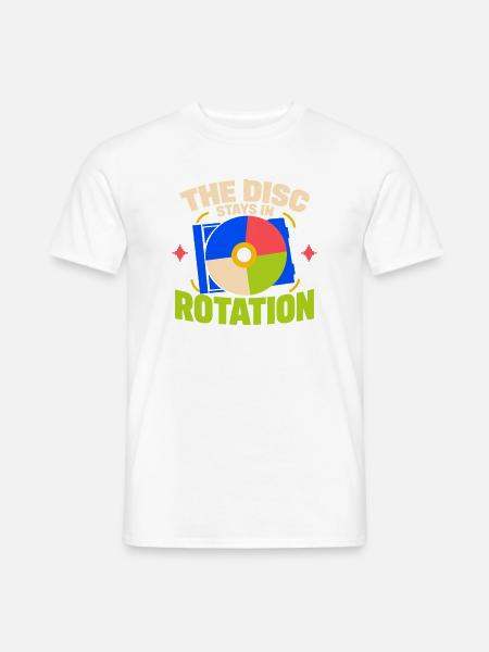 Cd-sammler Kompaktplatte Physisches Medium - Männer T-Shirt - Weiß