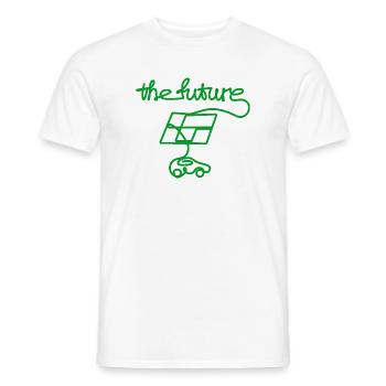thefuture_solar_car - Männer T-Shirt - Weiß - Vorne - AI Model Male 178 dark (178cm)