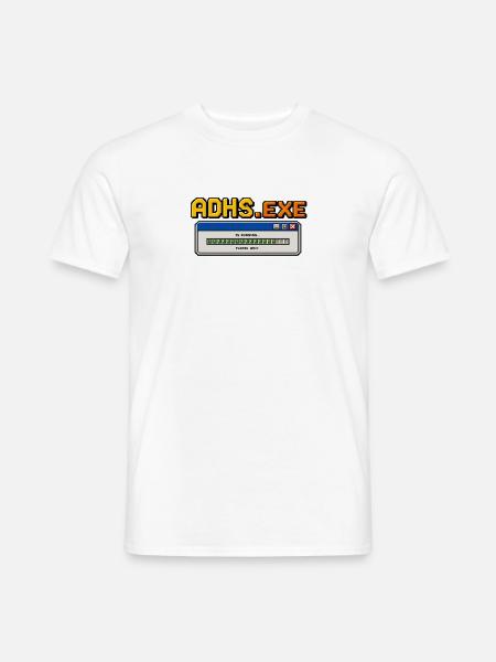 ADHS.exe - Männer T-Shirt - Weiß