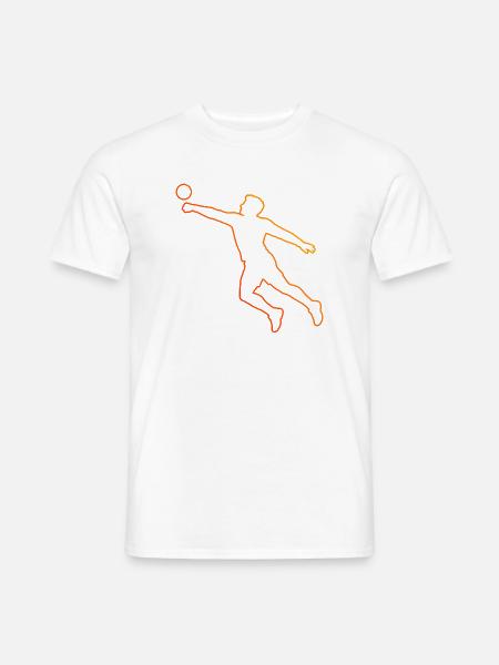 Geschenkidee für einen Faustball-Fan mit Faustball - Männer T-Shirt - Weiß