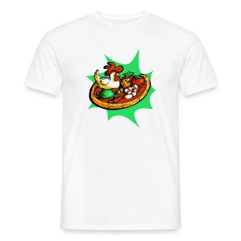 Sehr frische Pizza - Männer T-Shirt - Weiß - Vorne - AI Model Male 178 dark (178cm)