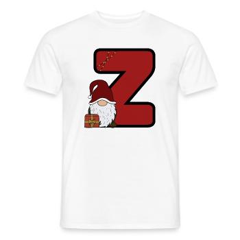 Z Weihnachtsgnom Z Design - Männer T-Shirt - Weiß - Vorne - AI Model Male 178 dark (178cm)