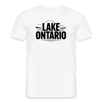 Ontariosee - Männer T-Shirt - Weiß - Vorne - AI Model Male 178 dark (178cm)