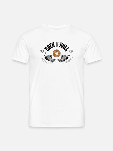 Rock n Roll - Männer T-Shirt - Weiß