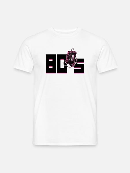 80er Jahre - Männer T-Shirt - Weiß