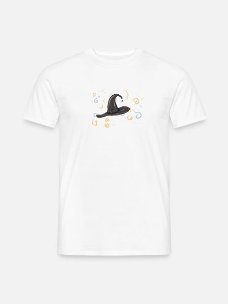 Hexenhut Funkenzauber - Männer T-Shirt - Weiß