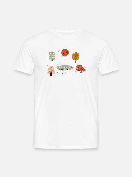 Herbst - Männer T-Shirt - Weiß