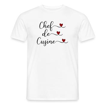 Koch - Chef de Cuisine - Männer T-Shirt - Weiß - Vorne - AI Model Male 178 dark (178cm)