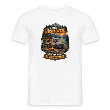Besser geparkt – Camper - Männer T-Shirt - Weiß - Vorne - AI Model Male 178 dark (178cm)