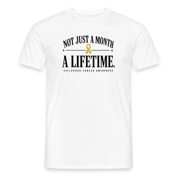 Nicht Nur Ein Monat, Sondern Lebenslanges - Männer T-Shirt - Weiß - Vorne - AI Model Male 178 dark (178cm)