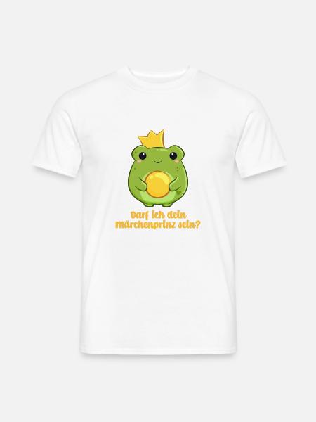 Königlicher Froschprinz - Männer T-Shirt - Weiß
