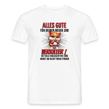 Kollegen Abschied - Männer T-Shirt - Weiß - Vorne - AI Model Male 178 dark (178cm)