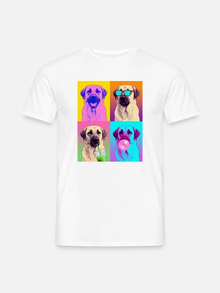 Hunde Kangal Hund - Männer T-Shirt - Weiß